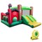 Kids Inflatable Bounce House With Double Slides Basketball Hoop Outdoor Play